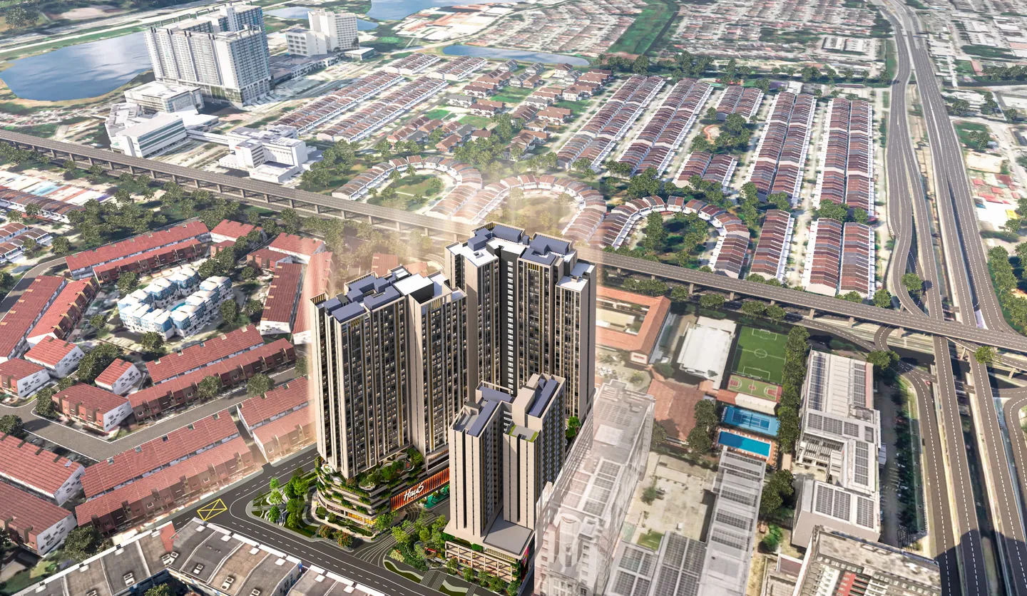 Haus On 15 diletakkan pada foto udara SS15 dan Subang Jaya.