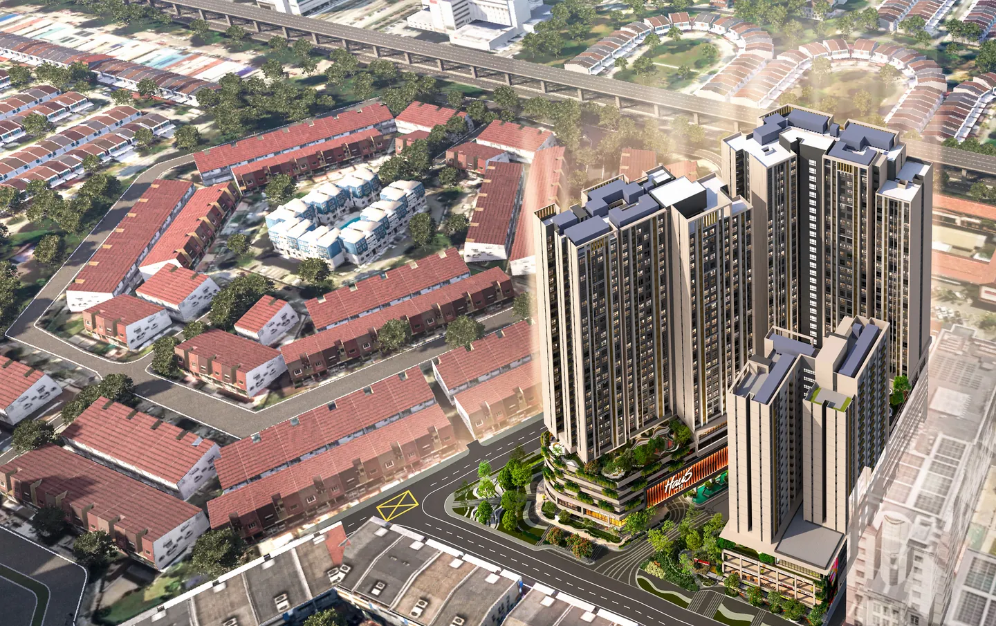Haus On 15 diletakkan pada foto udara SS15 dan Subang Jaya.